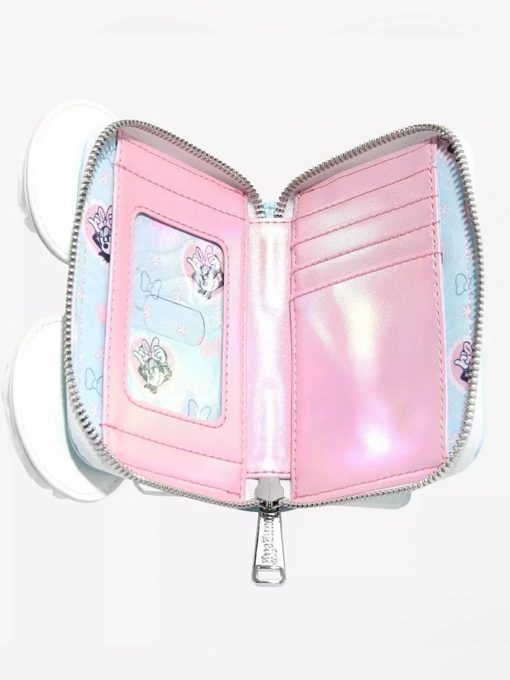 Loungefly Disney Minnie Mouse Bow Ears Small Zip Wallet